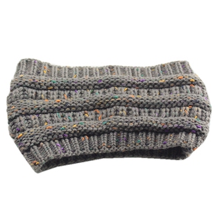 针织空顶帽女ins 潮牌街头毛线漏顶帽日系毛线无顶帽欧美头巾发带