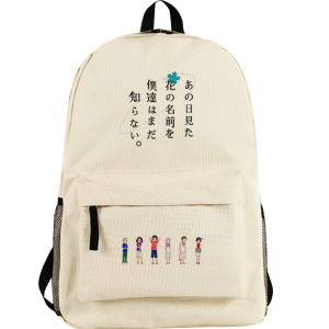 动漫双肩包 未闻花名 那朵花 面码周边学生书包 二次元 男 女背包