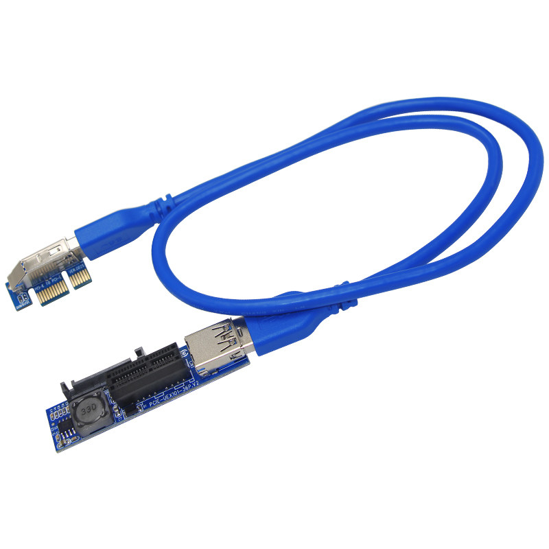 主板PCI-E延长线PCI-E转接线PCI-E接口扩展一分多解决显卡挡接口