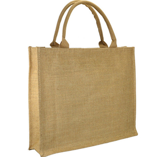 定做订制环保黄麻布袋购物手提袋女式包袋女士单肩包学生电脑包