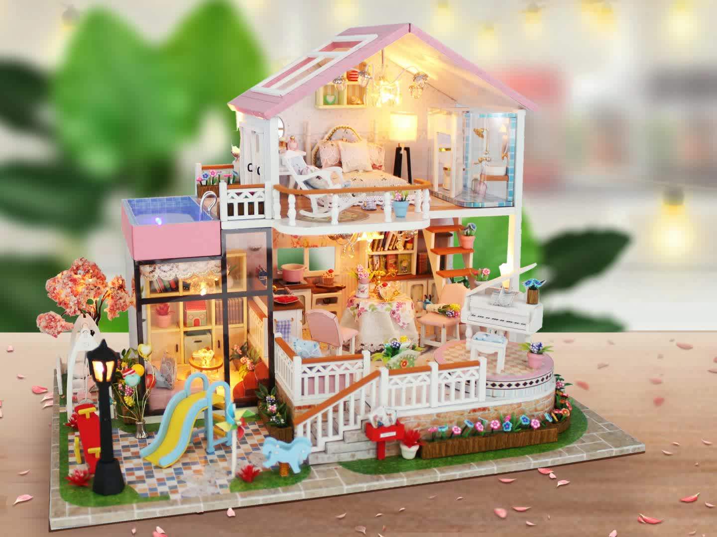 Factory Price Diy 3d Educational Puzzle Toy Wooden Model Miniature