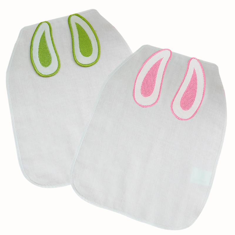 婴儿童吸汗巾宝宝纯棉垫背巾刺绣加大号幼儿园隔汗巾0-1-3-4-6岁