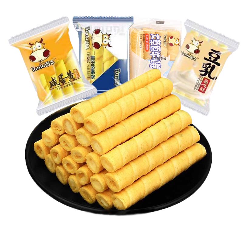 临期特价!图牛芝士咸蛋黄5卷心酥