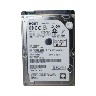 包邮全新HGST/日立笔记本电脑主机硬盘1T 7200转32M SATA3 2.5寸