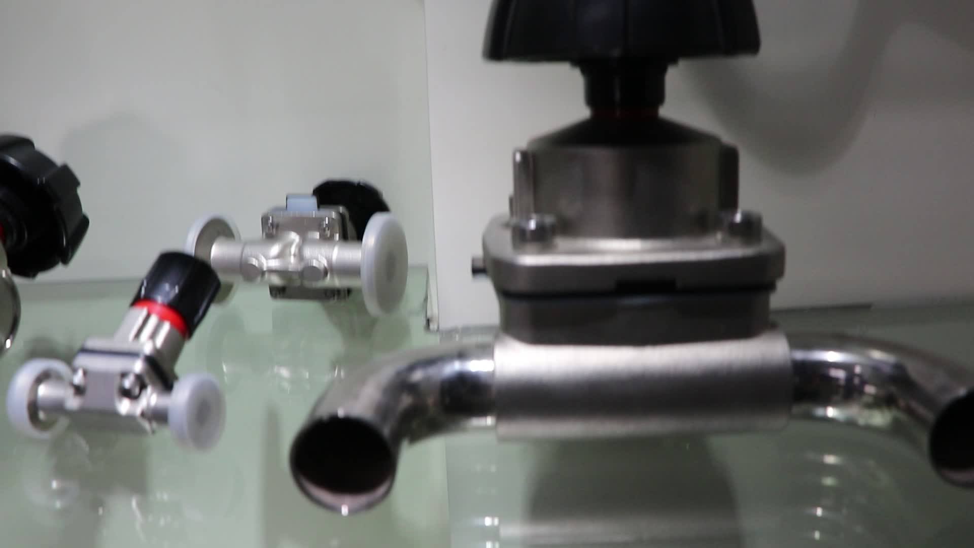 Ss316 Pneumatic Actuated Diaphragm Valves With Fda Certificated Ptfe
