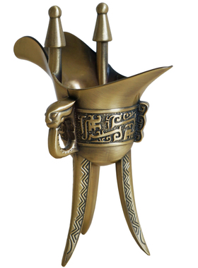 仿古代中式风帝王三角饮用酒樽