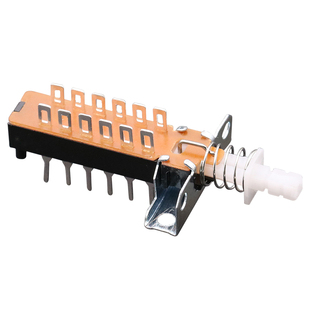 KAN-Z4 音响功放调音台 PBS直键电源 双排12脚自锁/无锁 琴键开关