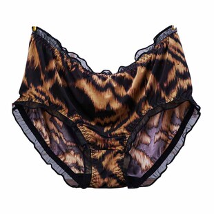 胖妹妹性感内裤胖女生高腰收腹荷叶边蕾丝短裤胖女士大码胖mm裤头