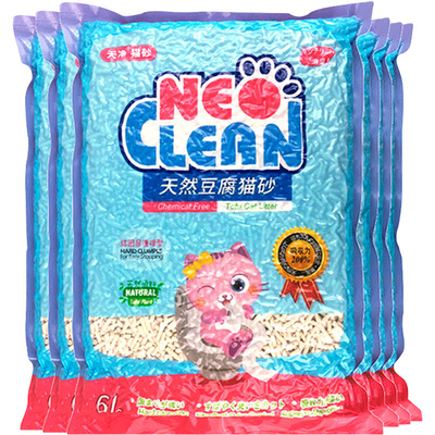 neo豆腐猫砂4包无尘沙天净绿茶