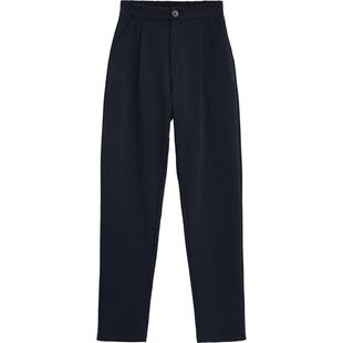 LT萝卜裤工装裤职业西裤大码女裤黑色休闲裤西装裤女春夏哈伦九分