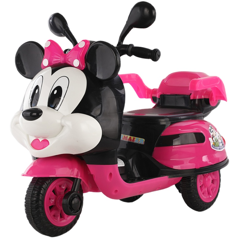 婴幼儿新款童电动可坐人充电瓶手推摩托车男女宝宝三轮车玩具遥控