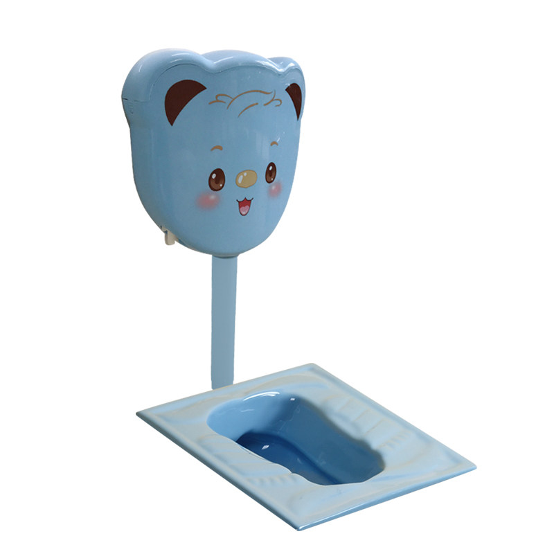 呗嘉小孩彩色儿童陶瓷中号蹲便器