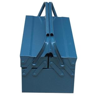 手提折叠式五金工具箱多功能金属家用大收纳盒电工维修桌面文件柜