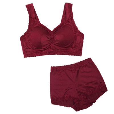 舒适文胸无钢圈调整背心拉丝面料