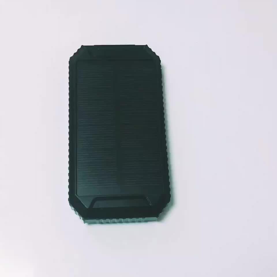 2018 Good Quality 10000mah Solar Cell Power Bank Charging Treasure