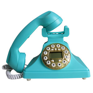 新品欧式仿古电话复古创意酒店办公固话座式拨号式家用固定电话机