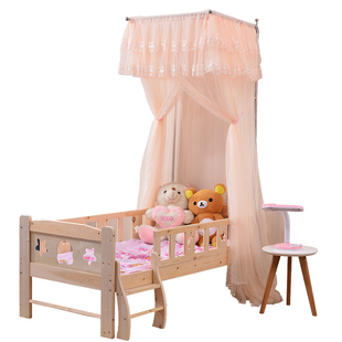 定做婴儿宝宝拼接床儿童88x168米1米x2伸缩支架小孩子小订做蚊帐