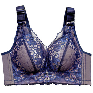 买一送一性感蕾丝女士内衣加宽肩带小胸罩厚聚拢调整型无钢圈文胸
