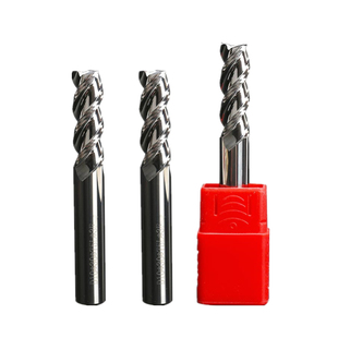 55度钨钢铝用刀3刃平底高光立铣刀三齿直柄数控CNC锣刀铝合金专用