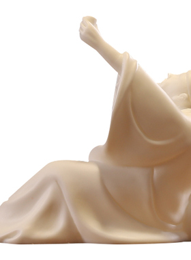 泥无界创意李白陶瓷人物软装饰