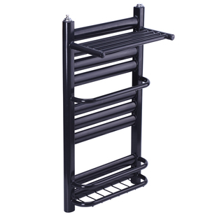 家用卫浴卫生间专用钢制小背篓暖气片散热器毛巾杆横挂双挂包邮