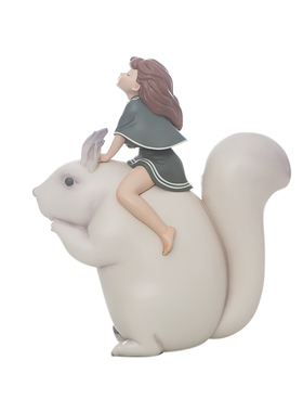 白夜童话先生晓欧雕塑品酒柜松鼠