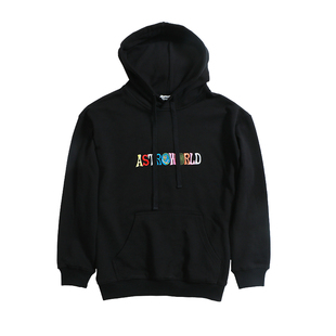 Travis同款Scott欧阳娜娜Astroworld高街彩色刺绣连帽衫卫衣FOG潮
