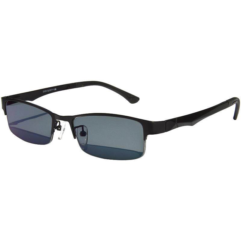 超轻变色防蓝光辐射护目镜女半框眼睛框架防紫外线配平光近视眼镜