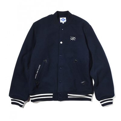 MADNESS BASEBALL JACKET 刺绣羊毛棒球服加厚夹棉夹克外套余文乐