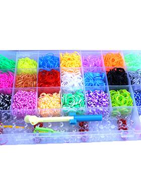 diy彩虹皮筋手工制作儿童益智