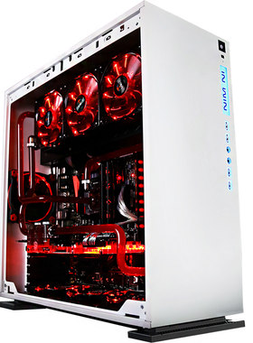 IN WIN/迎广 301 钢化玻璃水冷侧透MATX游戏ITX小电脑主机箱小303