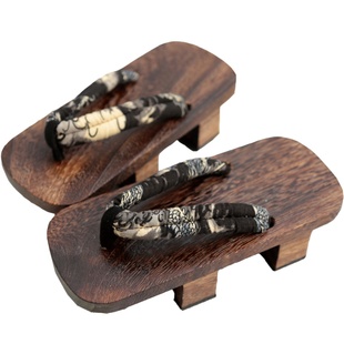 木屐男拖鞋日本凉鞋日式cos中式夏男鞋厚底国风人字拖二齿日常鞋