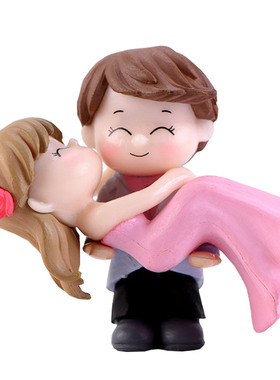 diy可爱风蛋糕公主盆栽pvc小摆件