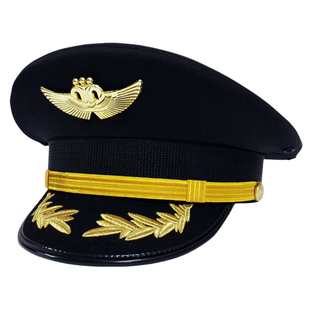 国际航空飞行员帽子航空大盖帽机长帽航空服饰南航机长帽子机师帽