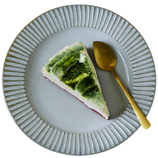 玩物志复古粗陶餐盘沙拉盘西餐盘蛋糕碟子日式文艺ins同款菜盘