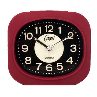 康巴丝夜光小闹钟静音简约台钟电子钟卡通闹表床头现代可爱学生表