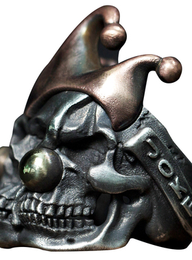 原创手工银饰戒指骷髅