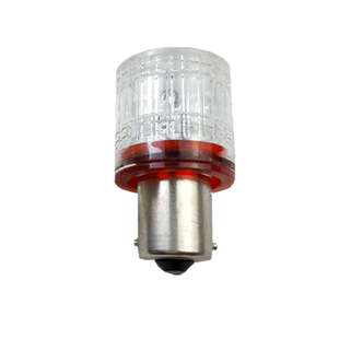 三色灯带罩LED指示灯B15机床报警灯12V24V30V110V220V卡口灯泡