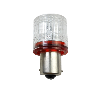 三色灯带罩LED指示灯B15机床报警灯12V24V30V110V220V卡口灯泡