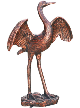 园林玻璃钢仿真庭院假山水池仙鹤