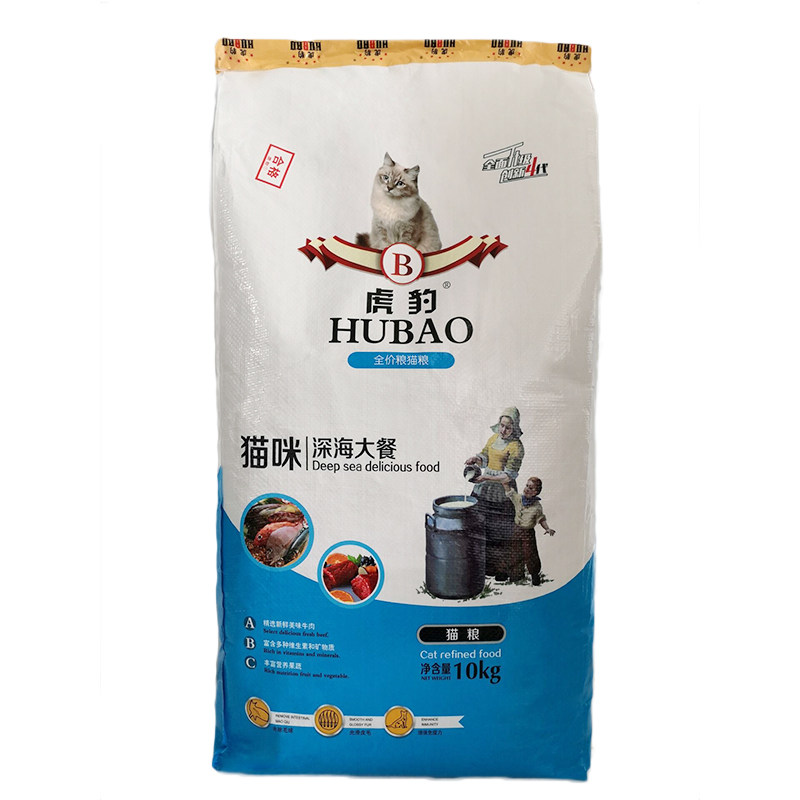 虎豹猫粮10kg牛肉袋装美毛鱼肉味