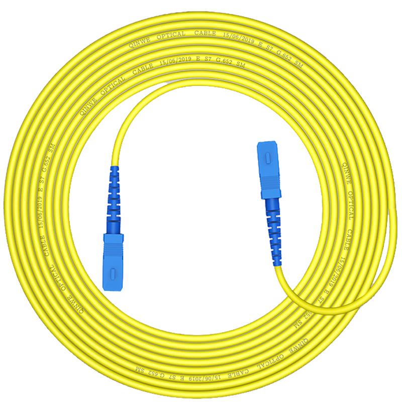 倾威电信级光纤跳线SC-SC-FC-FC-LC-LC跳纤单模尾纤sc-sc光纤线3/5/10米方转方尾纤光缆延长线