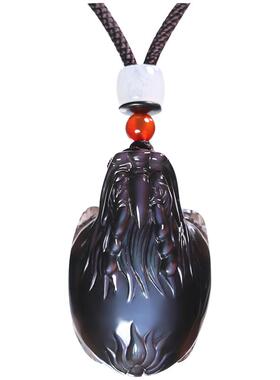 掌尚珠冰彩黑曜石龙龟保泰吊坠