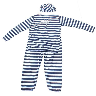 成人黑白囚服求犯衣服儿童监域衣镣铐舞台剧监域服道具服装犯人