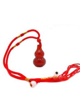 纳福随身带红色吊坠项链