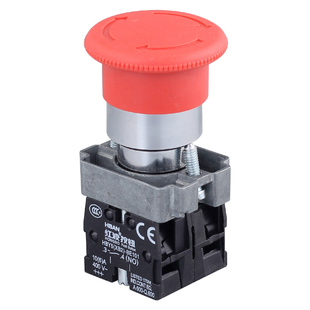 HBAN红波XB2急停按钮开关HBY5-01TS常闭蘑菇头紧急停止旋钮圆形