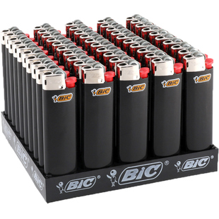 法国新品bic比克J3打火机纯色一次性打火机砂轮式火石打火机创意