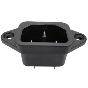 IEC-C14座 可固定品字尾IEC电源输出插座 不间断电源接线插座