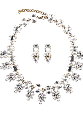 欧美夸张首饰时尚新娘项链耳环