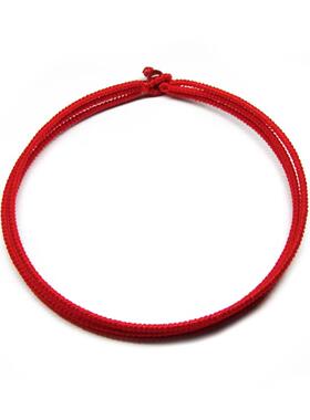 超细手工编织九乘金刚结红绳手链